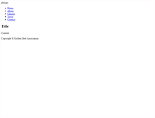 Tablet Screenshot of goldenbeltassociation.com